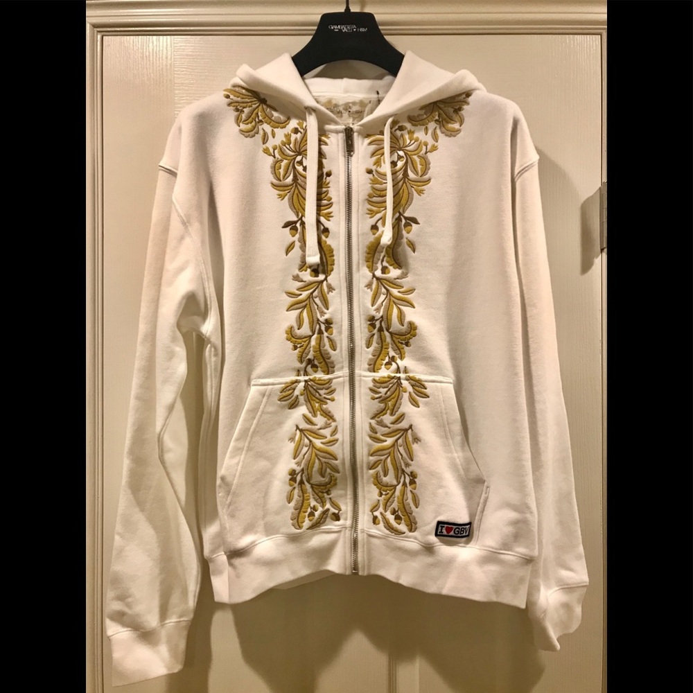 GIAMBATTISTA VALLI x HM White Embroidered Hoodie